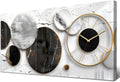 Modern Abstract Canvas Wall Art for Living Room Home Office Decor Black and White Gray Picture for Wall Decor Geometric Texture Marble Painting Clocks Prints Poster Artwork Decorations 30x60'