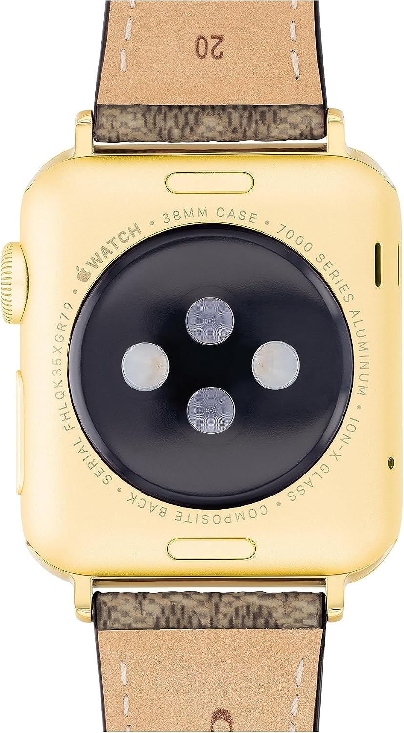 Coach Apple Watch Strap, Compatible with Apple Watch 38mm, 40mm, 41mm, 42mm, 44mm, and 45mm, Interchangeable Band, Create Your Unique Style