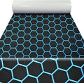 43.31' /37.7' New Hexagon EVA Self-Adhesive Boat Flooring and Decorative Fish for Yacht Pool Boat Flooring Sheet Thick Non-Skid mat