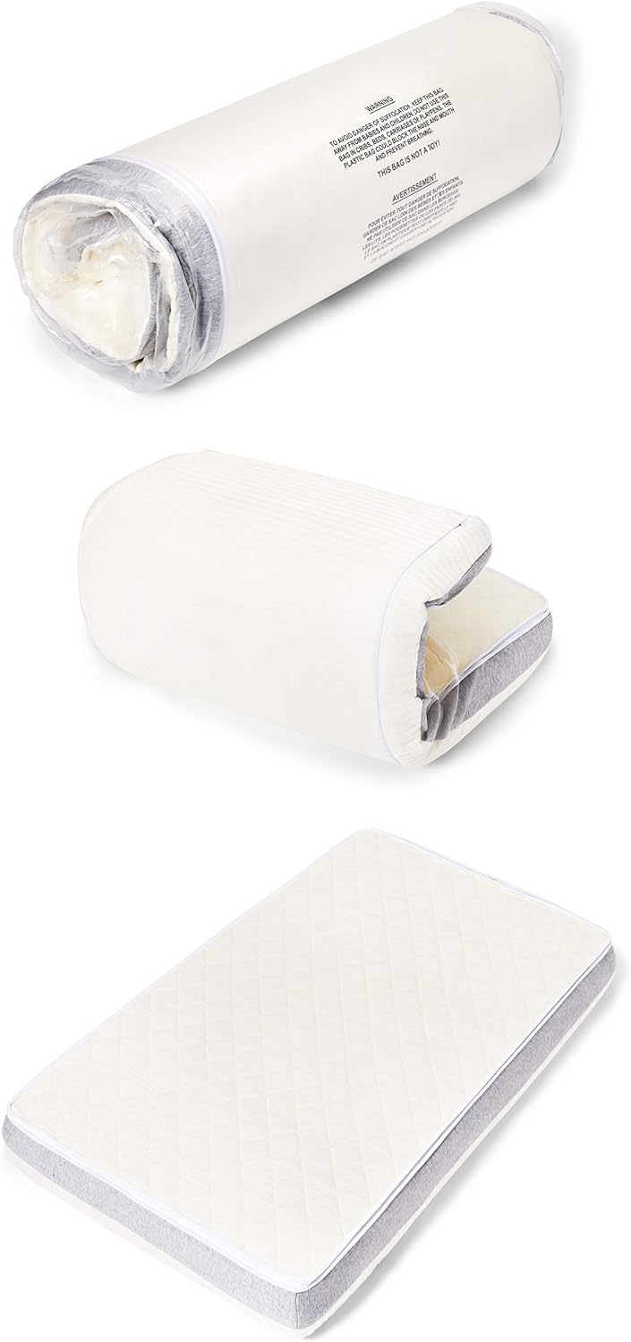 Graco Ultra 2-in-1 Premium Dual Sided Crib & Toddler Mattress - GREENGUARD Gold, CertiPUR-US Certified Foam, Machine Washable Cover with 100% Waterproof Surface, Fits Standard Crib & Toddler Beds