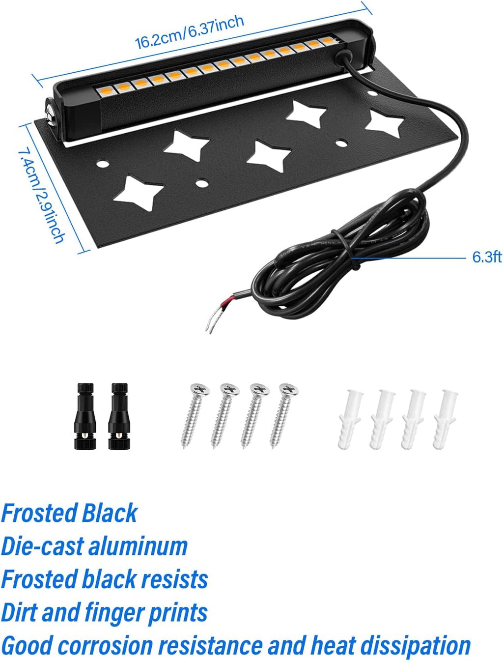 5W Retaining Wall Lights,7 inch LED Hardscape Lighting, Waterproof Low Voltage Landscape Lights,12V Step Lights Outdoor,3000K Soft White Patio Walls Stairs Lighting,12-Pack with Connectors