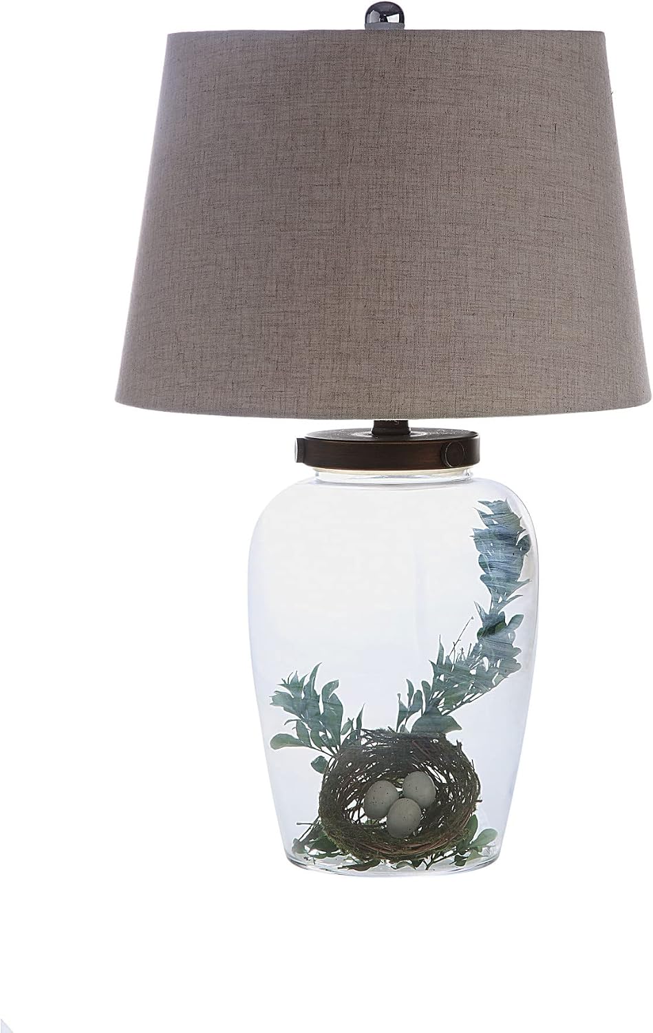 Creative Co-Op Glass Fillable Table Lamp with Shade