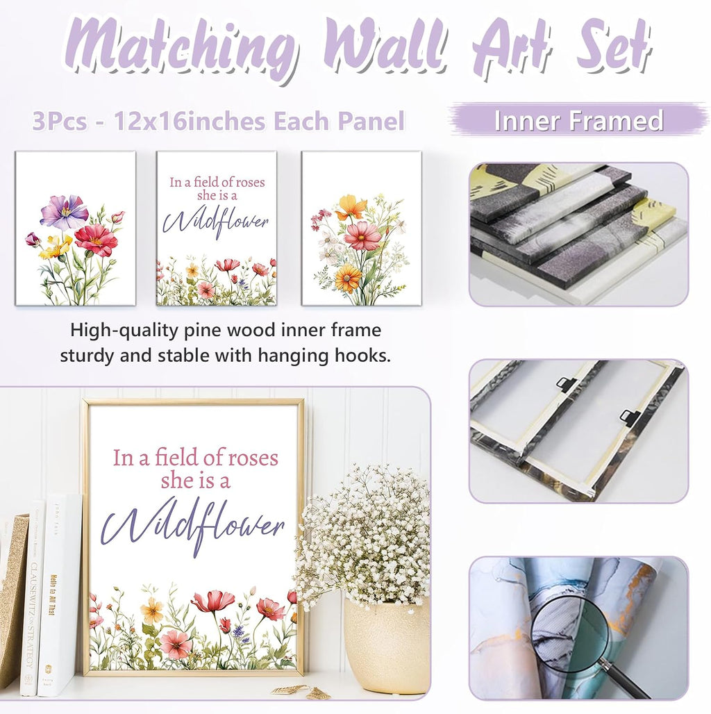 Custom Baby Crib Bedding Set, 5 PCS Personalized Name Baby Crib Sets for Girls Boys, Flower Theme Nursery Bedding Sets for Infant Toddler, Double Layer Flannel Bed Set Customized Gifts