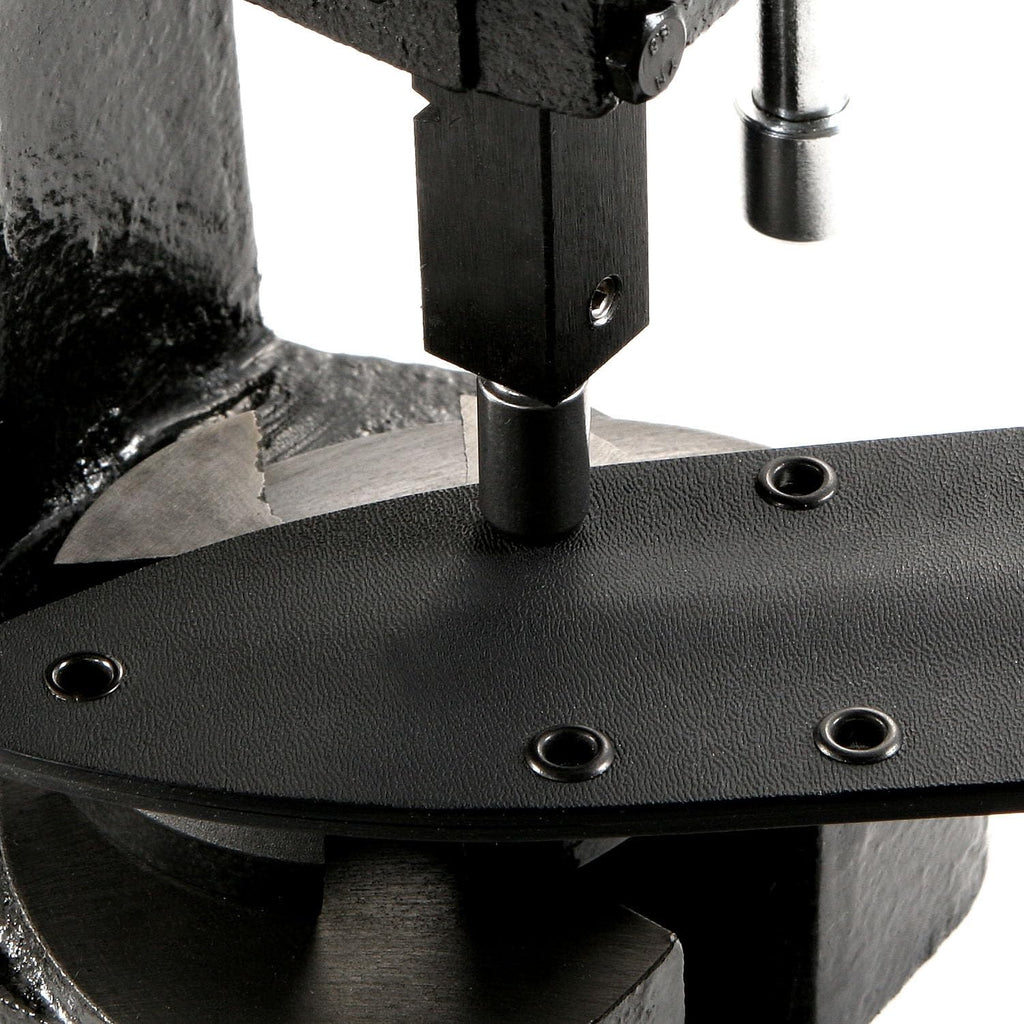 HolsterSmith Eyelet Setting Press + #6-9 & #8-9 Eyelet Bundle - (Master Series Press) - (Includes: Arbor Press, 3/16 + 1/4 Eyelet Setting Dies) - (#6-9 & #8-9 Black Coated Eyelets) - for DIY Hobby & C
