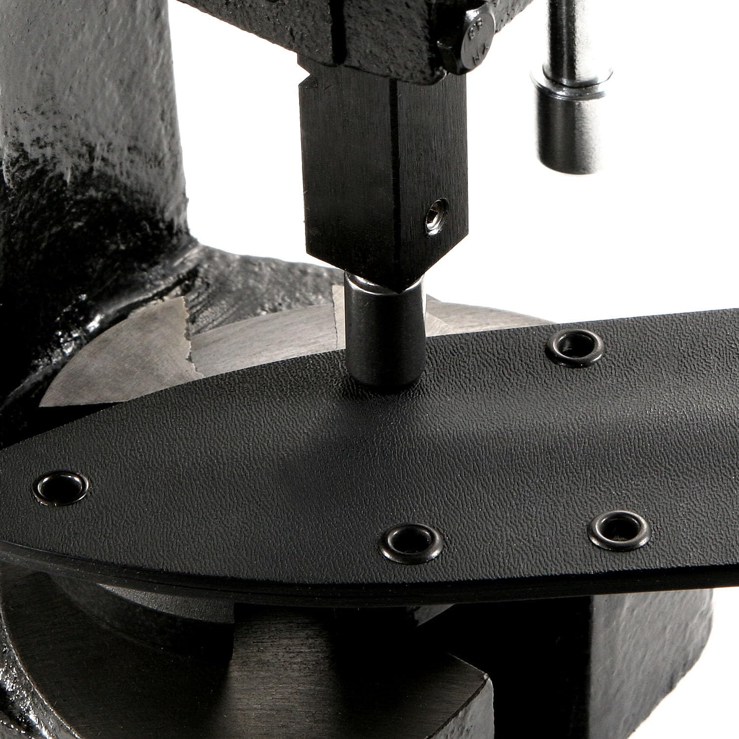 HolsterSmith Eyelet Setting Press + #6-9 & #8-9 Eyelet Bundle - (Master Series Press) - (Includes: Arbor Press, 3/16 + 1/4 Eyelet Setting Dies) - (#6-9 & #8-9 Black Coated Eyelets) - for DIY Hobby & C