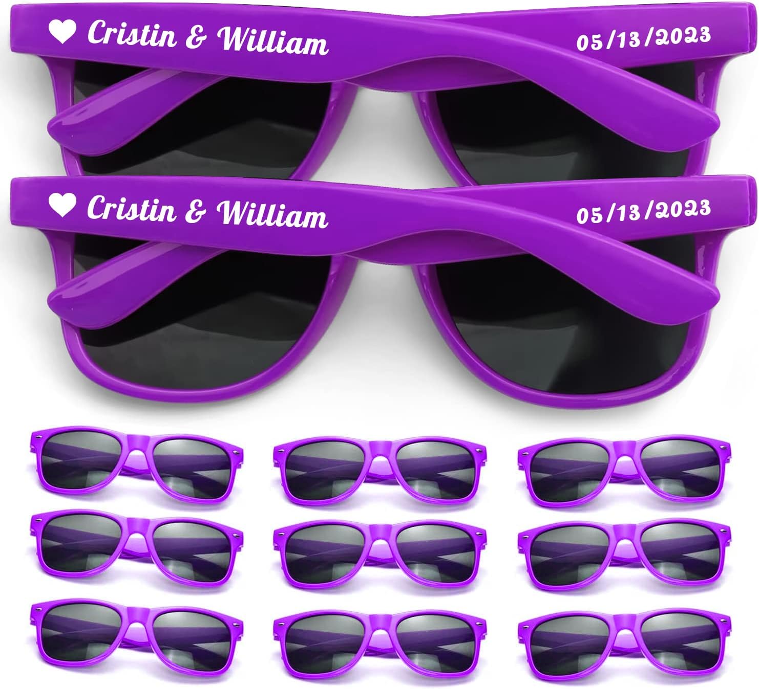 Custom Sunglasses for Wedding Party Favors, Personalized Sunglasses bulk for Men Groomsmen Adults Women