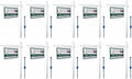 4Ever Products Vinyl PVC Real Estate Sign Post - White - 6' Tall Post White 47' Arm - 10 Pack