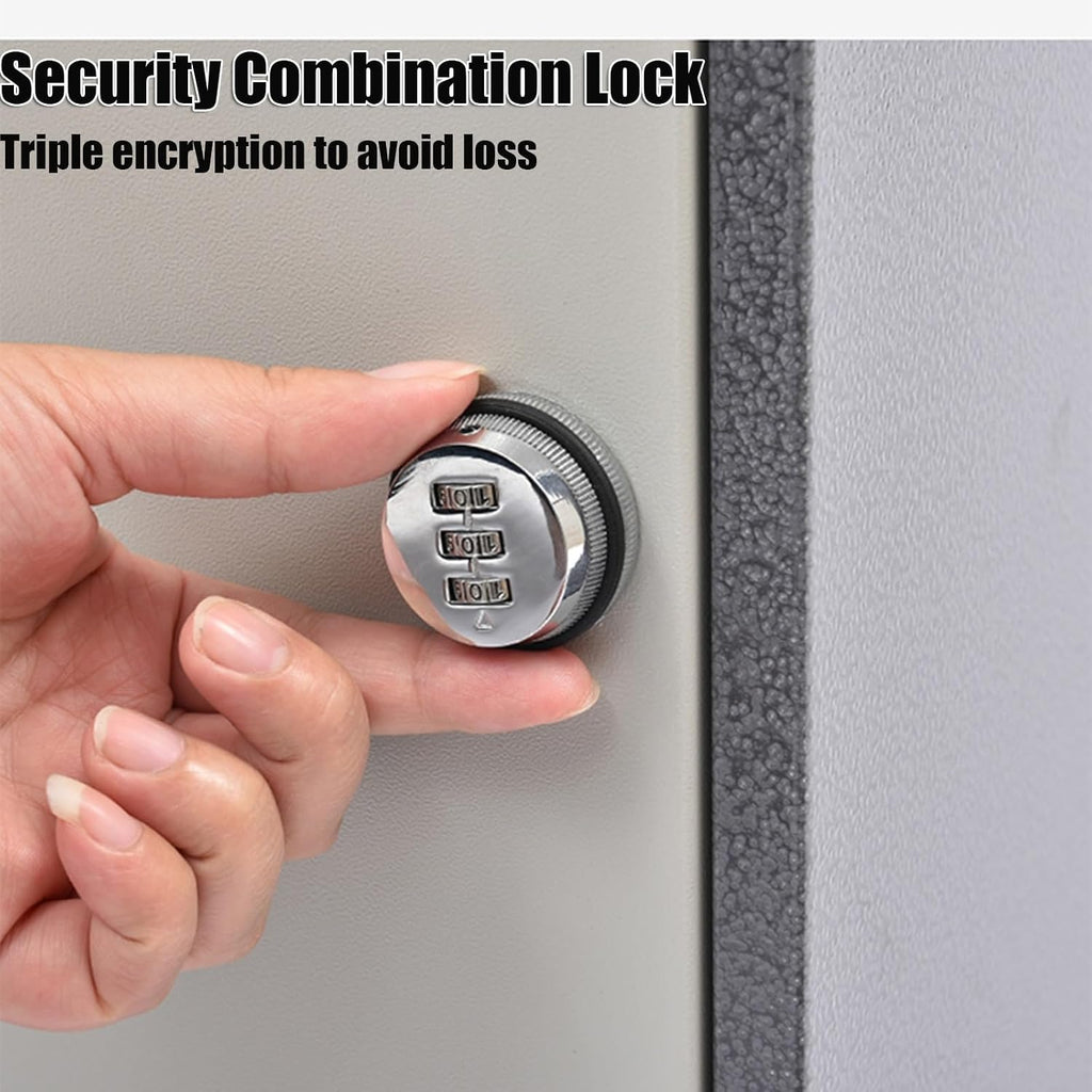 Metal Mailbox with Combination Lock Standing Outdoor MailBoxes Water Proof Home Mailboxes with Shockproof Foam Padding Inside
