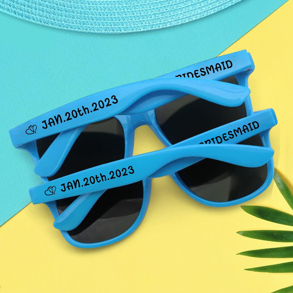 Custom Sunglasses for Wedding Party Favors, Personalized Sunglasses bulk for Men Groomsmen Adults Women