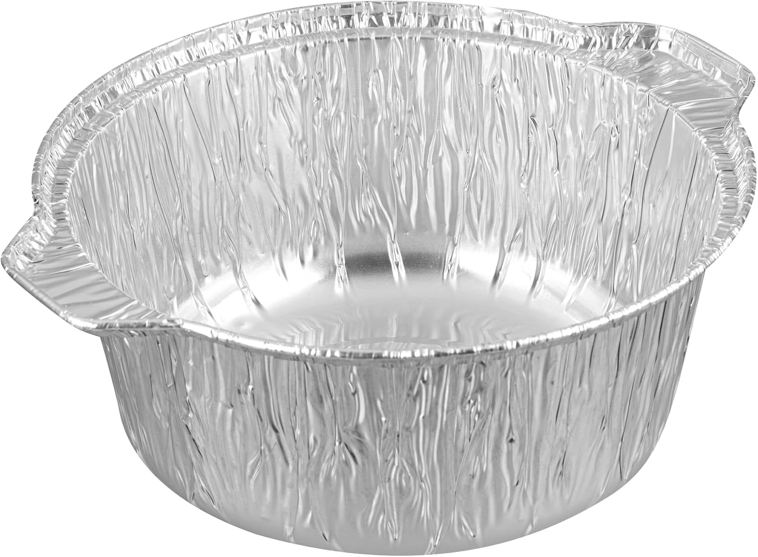 Foil Lux 60 Ounce Pans And Lids, 100 Disposable Pots With Lids - Oven-Ready, Stove Compatible, Aluminum Foil Baking Pans, Freezable, For Outdoor Camping, Vacation, Picnic, And More - Restaurantware