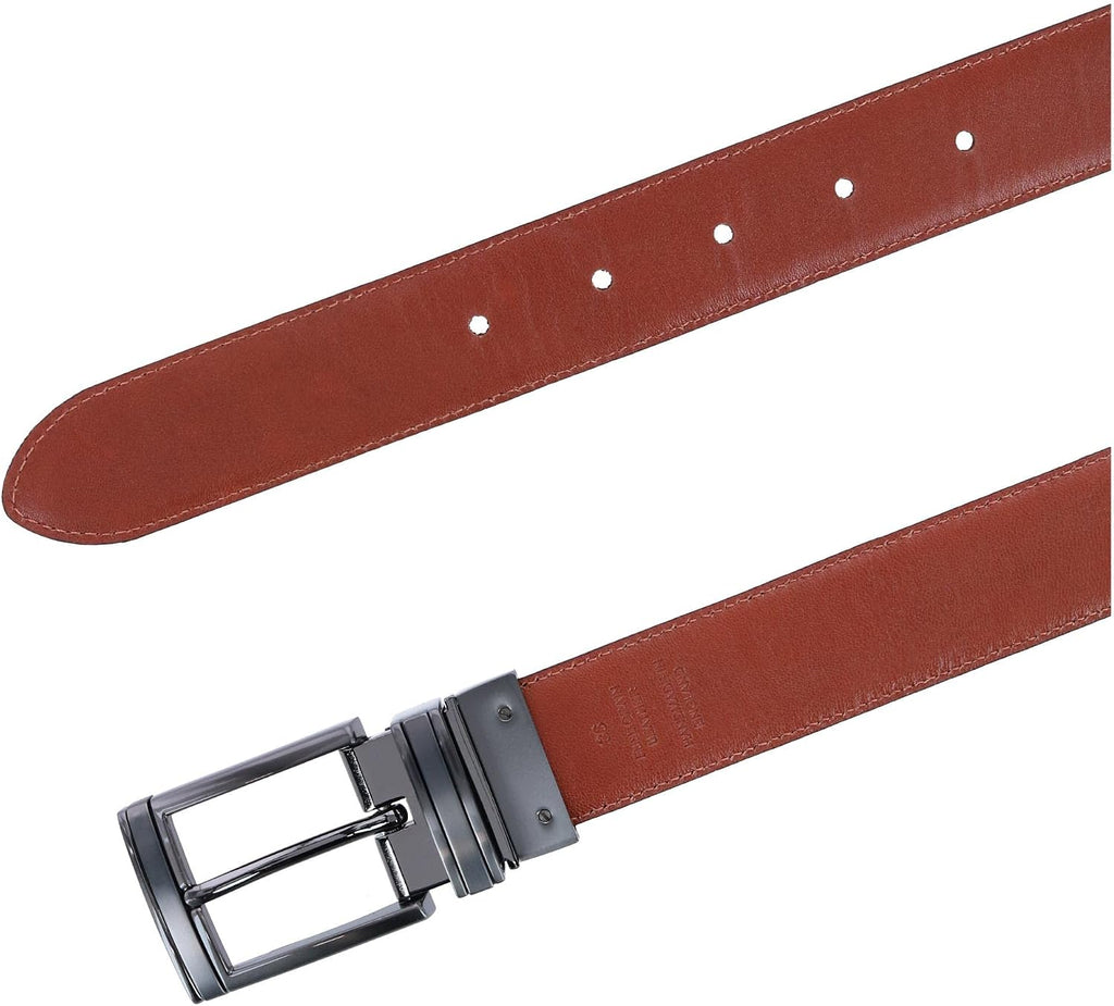 Trafalgar Men's Maverick 32mm Reversible Leather Dress Belt