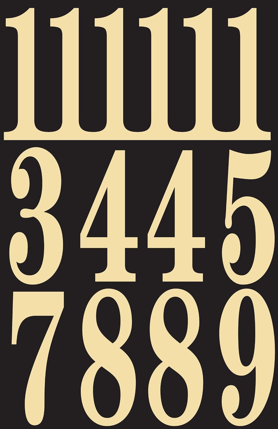 Step2 Lakewood Extra Large Mailbox and Mailbox Post Kit, Easy to Install, Mailboxes for Outside & Hy-Ko Products MM-5N Self Adhesive Vinyl Numbers 3' High, Black & Gold, 26 Pieces