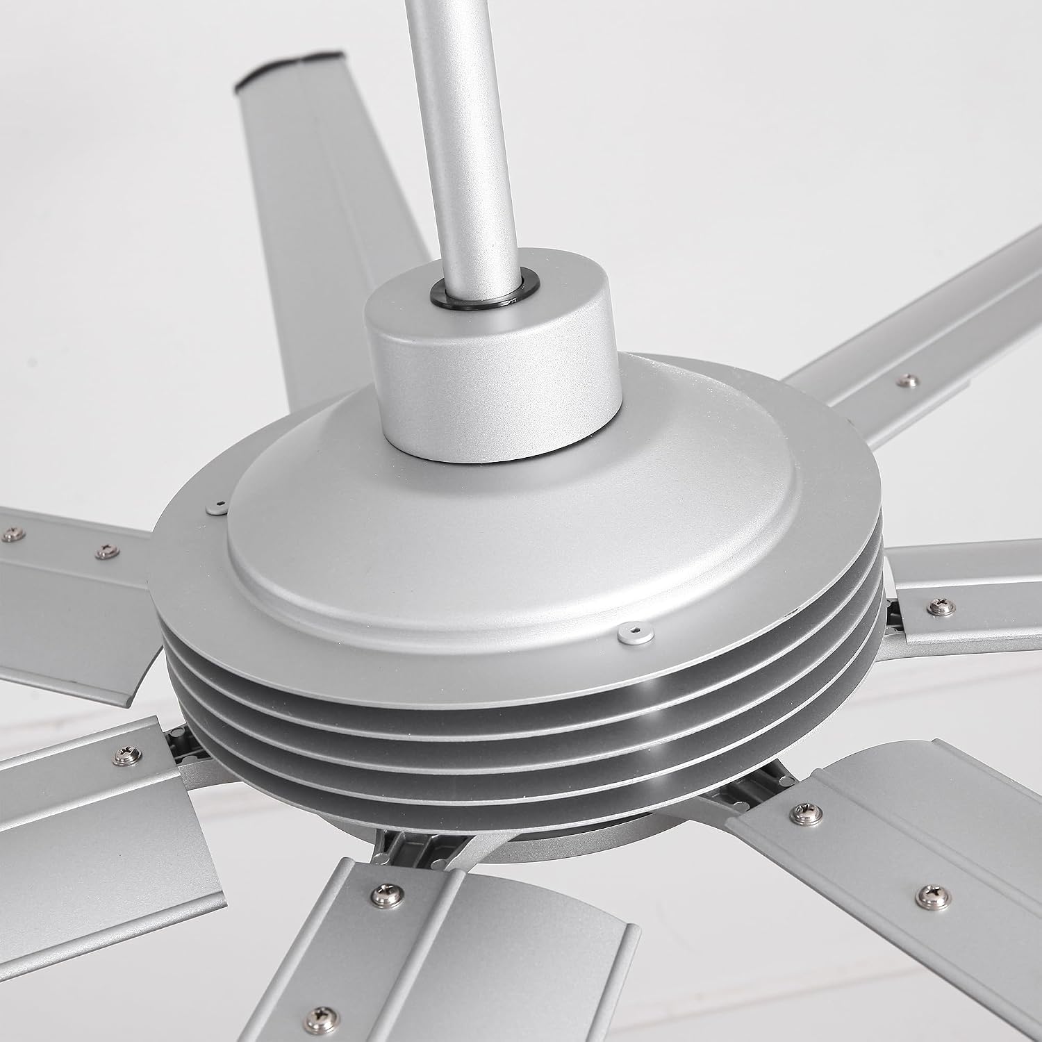100 Inch Ceiling Fans with Lights and Remote, Industrial Ceiling Fan for Living Room Shop Garage DC Motor Large Outdoor Ceiling Fans for Patios, Dimmable, Timer, 7 Aluminum Blades, Reversible Airflow