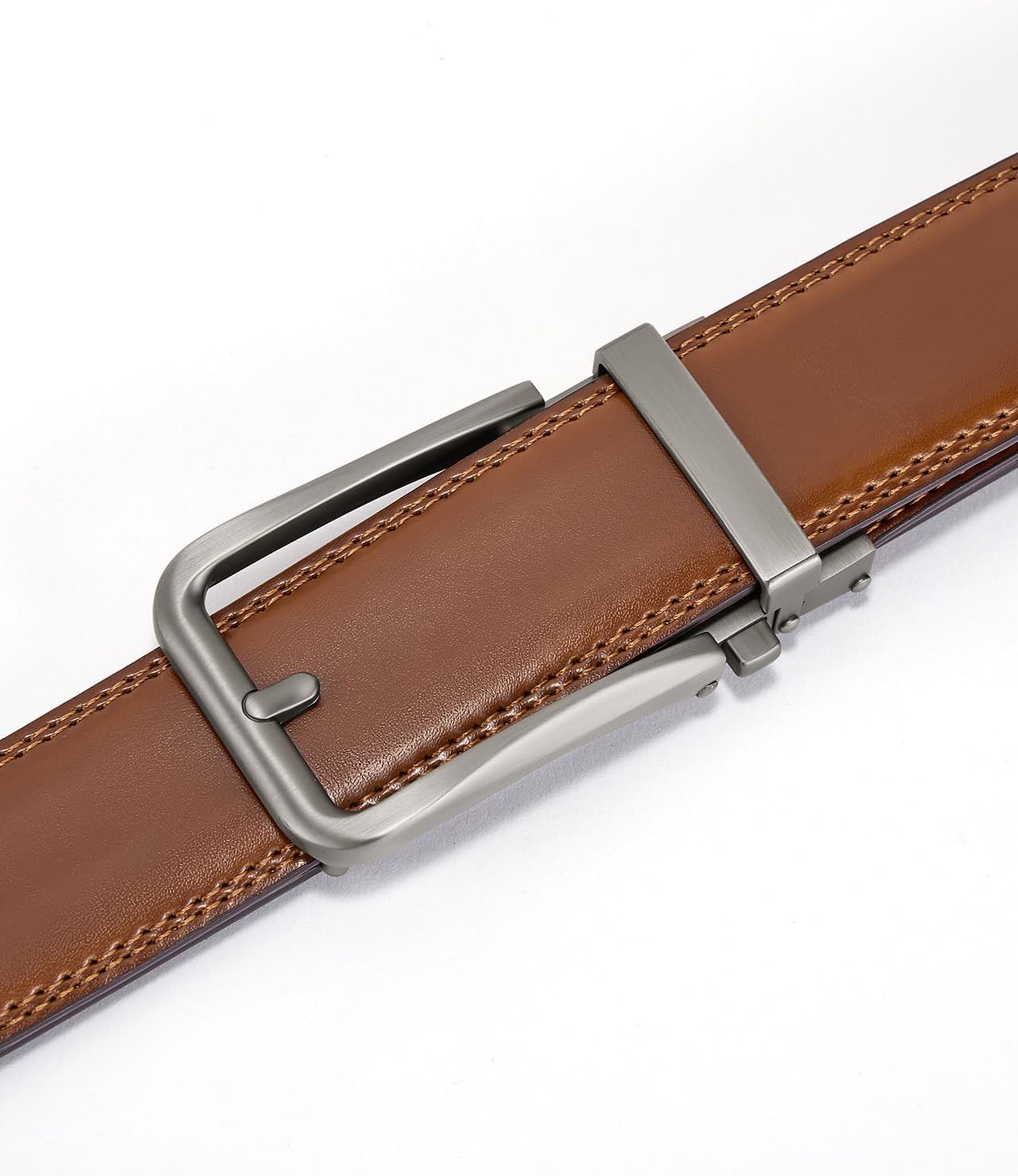 Executive Reversible Genuine Leather Belt Men 1 3/8' Golf Dress Casual Two-in-One Gift Box.