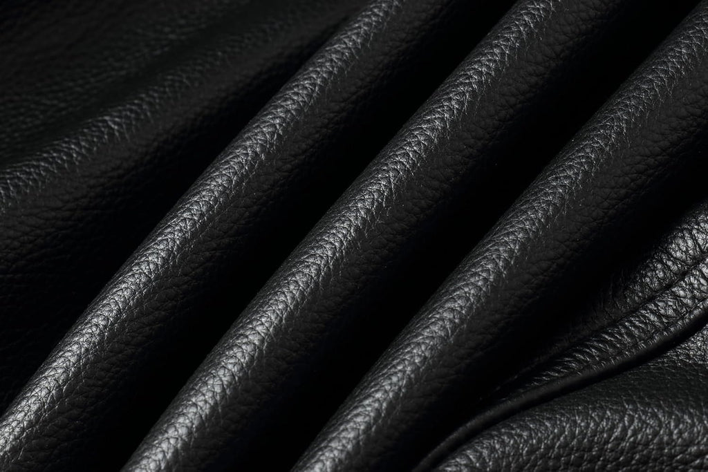 REED Leather HIDES - Cow Skins (40 Square Foot, Black)