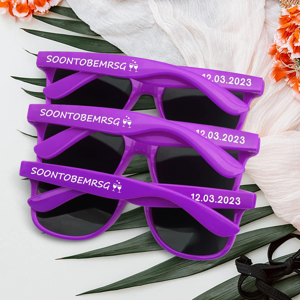 Custom Sunglasses for Wedding Party Favors, Personalized Sunglasses bulk for Men Groomsmen Adults Women