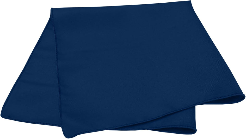 Ultimate Textile Cloth Napkins Bulk Set 17x17in Polyester Washable Square Dinner Napkins for Wedding Party Events Machine Washable Stain Resistant - Navy, 17' X 17' (Set of 120)