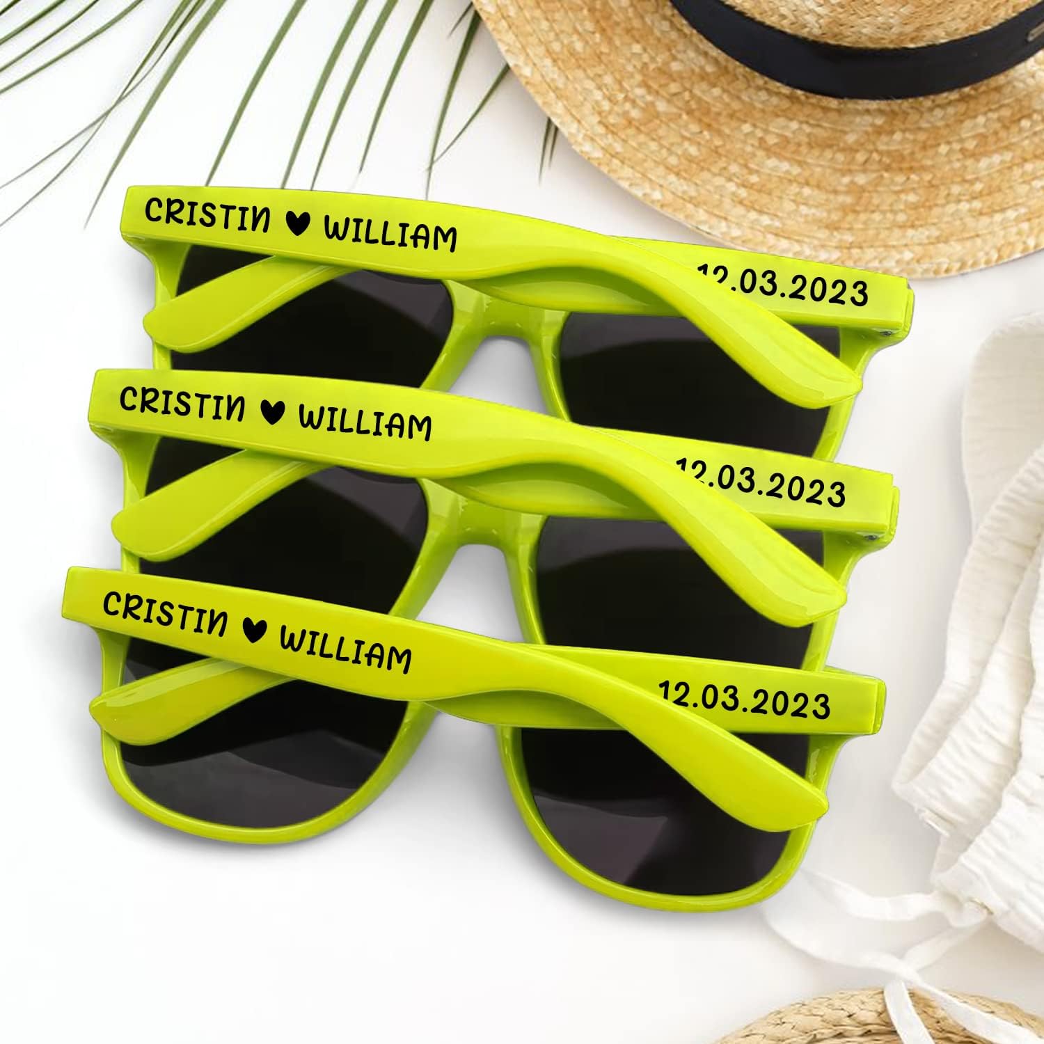 Custom Sunglasses for Wedding Party Favors, Personalized Sunglasses bulk for Men Groomsmen Adults Women