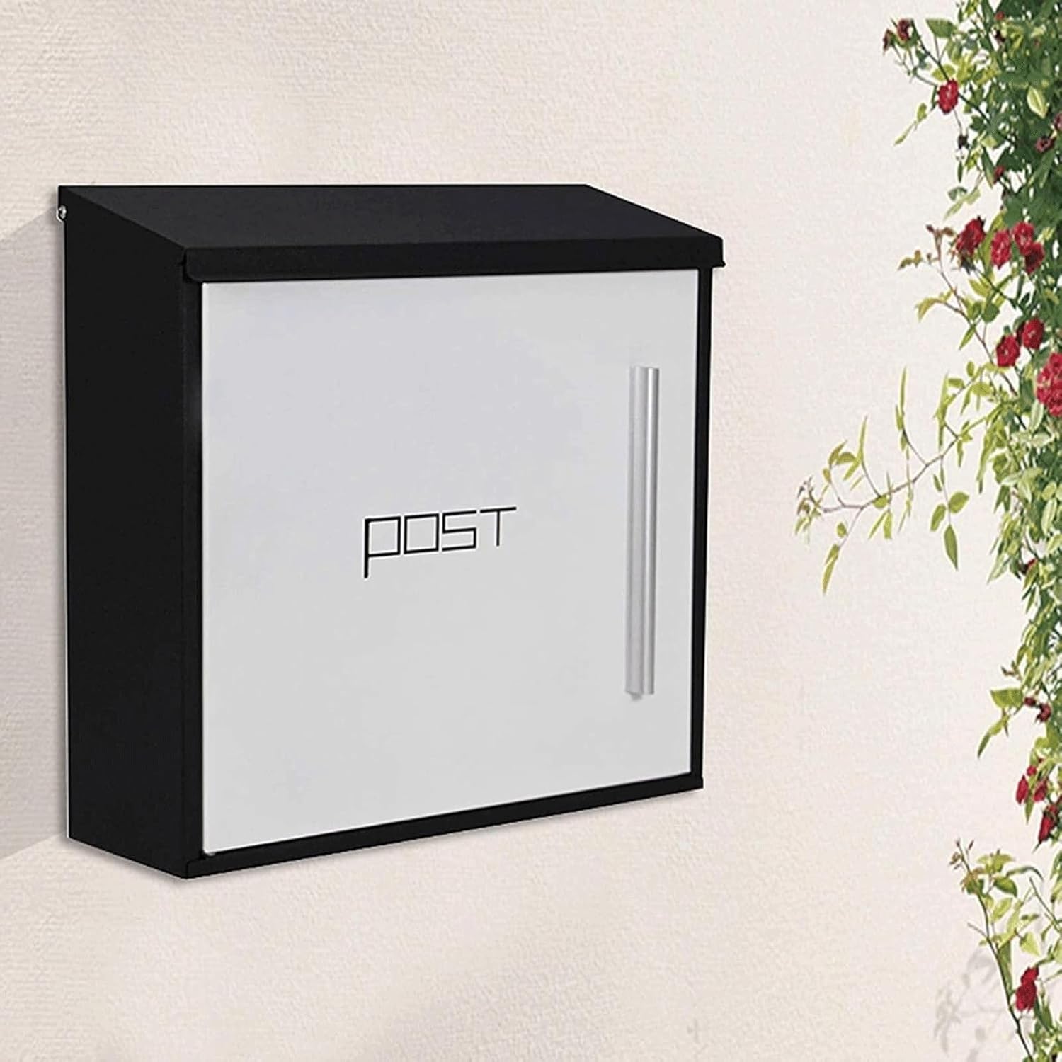 Mailboxes for Outside Wall Mounted Mailbox with Handle Post Box Stainless Steel Drop Box Outdoor Decorative Suggestion Box