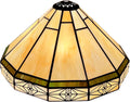Capulina Tiffany Lamp Shade 12 Inches Wide Accessories Replacement Vintage Cream Tiffany Style Stained Glass Lampshade for Table Lamp