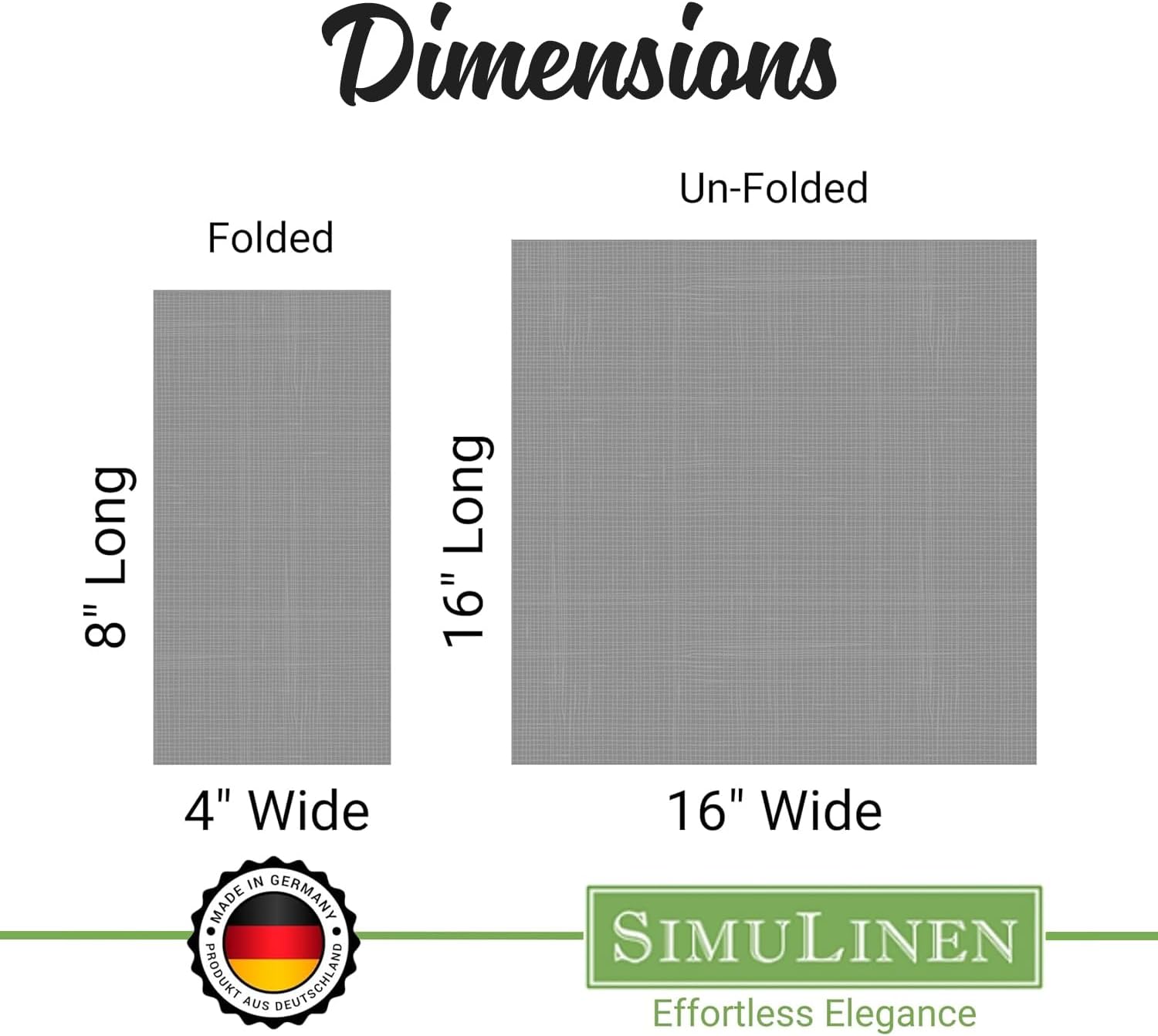 SimuLinen Light Blue Linen Feel Disposable Dinner Napkins - Cloth-Like Kosher Napkins for Celebrations, Weddings, and Showers, 16'x16', Box of 300