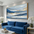 Abstract Wall Art Canvas Paintings Blue Fantasy Modern Large Framed Artwork Decor for Living Room Bedroom Office Painting Home Decor 20'x40'