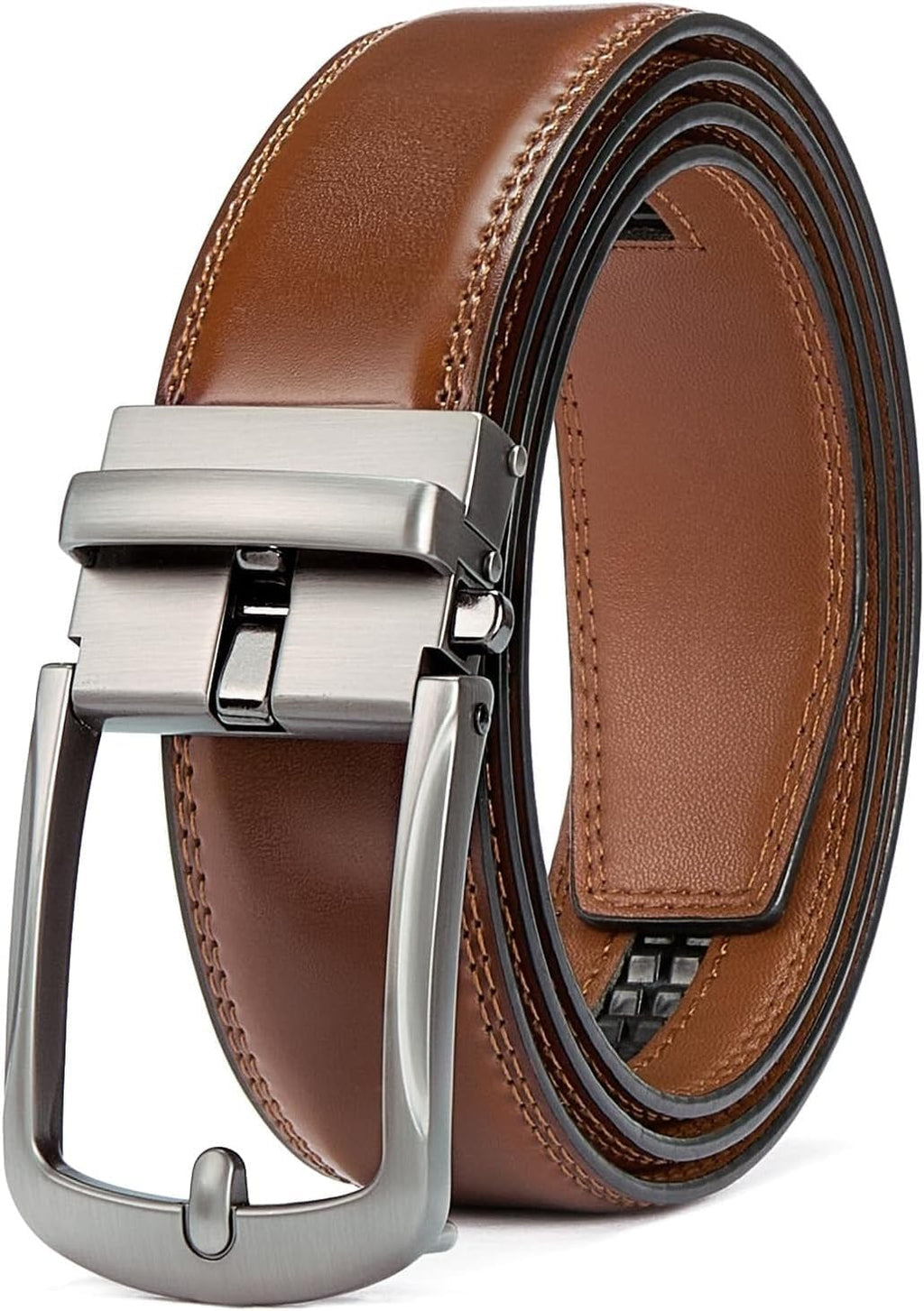 Executive Reversible Genuine Leather Belt Men 1 3/8' Golf Dress Casual Two-in-One Gift Box.
