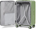 mixi 26 Inch Large Checked Luggage PC Hard Shell Suitcase Top Opening Aluminum Frame Travel Suitcases with Wheels, Avocado Green