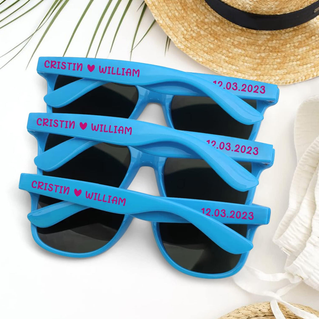 Custom Sunglasses for Wedding Party Favors, Personalized Sunglasses bulk for Men Groomsmen Adults Women