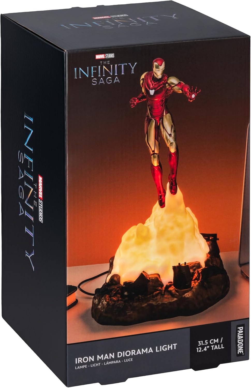 Iron Man Paladone | Marvel Desk Lamp | Officially Licensed Disney Light | Marvel Streetlight Man Spotlight | Gift for Multiverse Fans | Avengers Desk Light | Tony Stark Table Lamp
