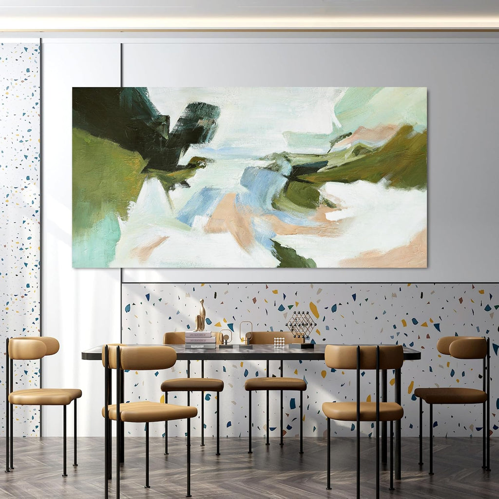Suconvng Large Abstract Wall Art Colorful Wall Art Living Room Canvas Art Wall Decor Office Abstract Wall Decor Multicolor For Bedroom Kitchen Home Artwork 29x58 Inch