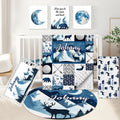 KAINSY Custom Crib Bedding Set 5 Pcs for Girls Boys – Personalized Woodland Deer Theme, Newborn Sleep Set, Nursery Decor, Toddler Room Essentials, Infant Sleep, Baby Room Accessories, Baby Gift