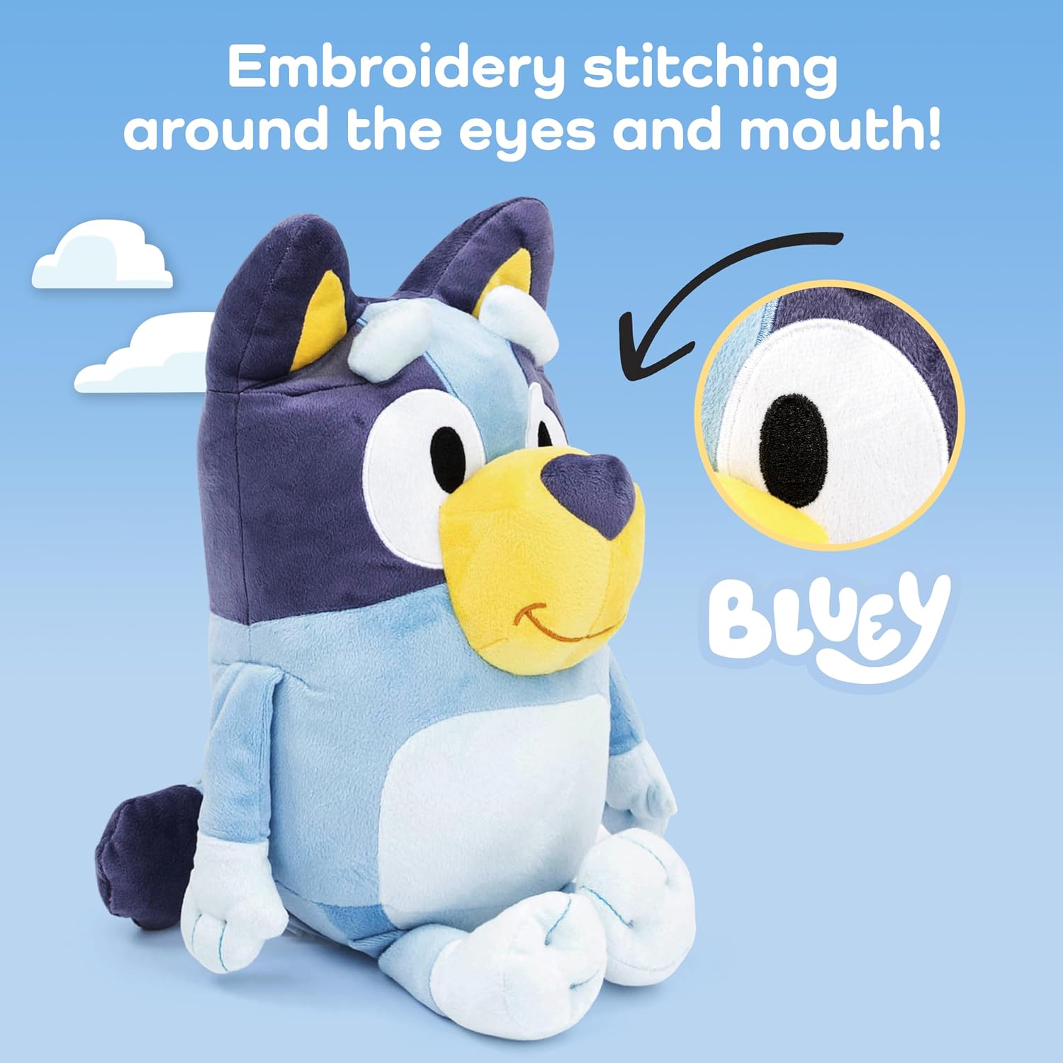 Jay Franco Bluey Plush Pillow and 7 Piece Full Bed Set Bedroom Decor Bundle
