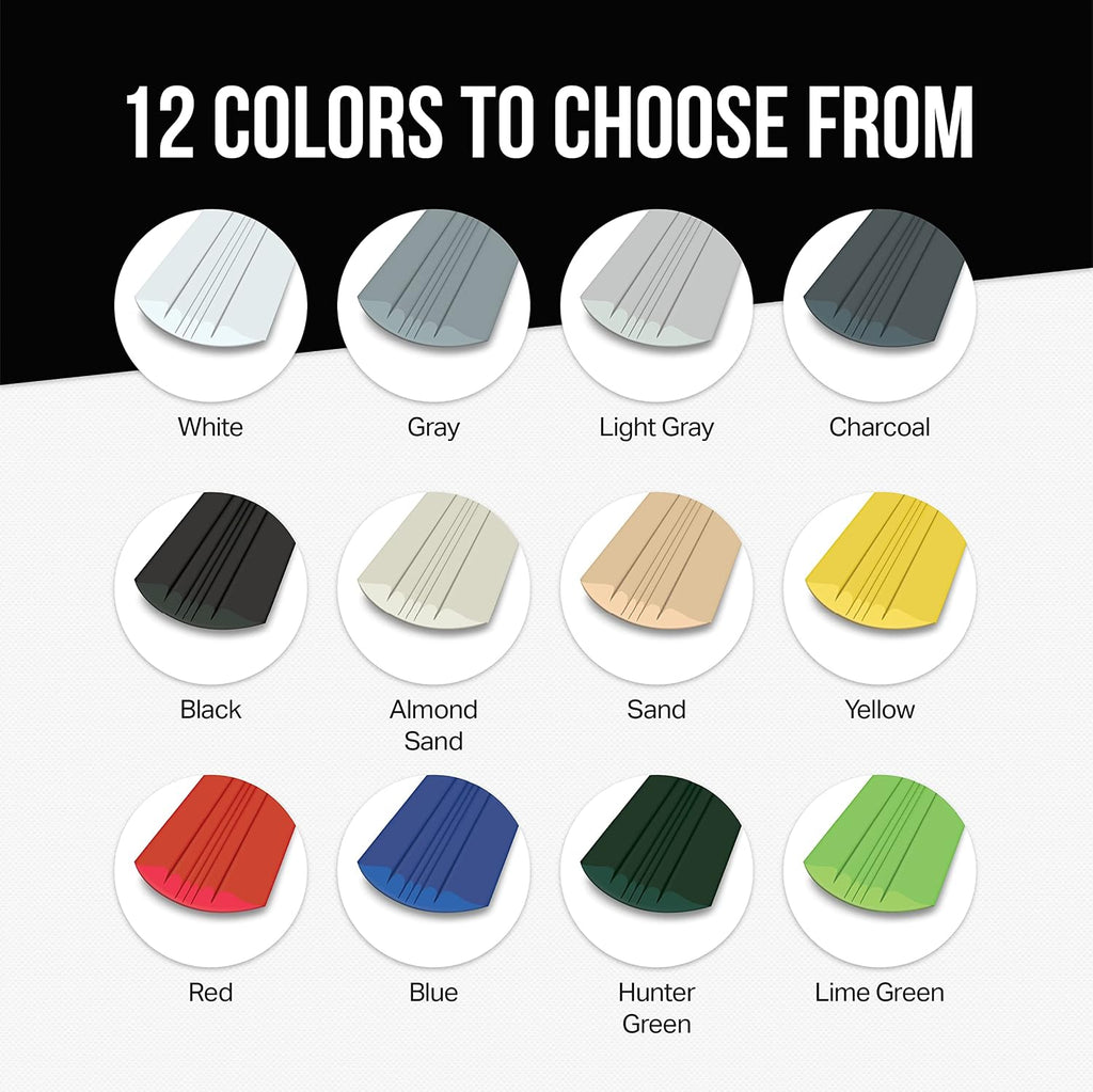 MEGAWARE KEELGUARD USA-Made, Original DIY Keel Guard, 5-Inch Wide, 4-12ft Sizes, 11 Colors, Complete Install Kit with Primer, Hull Protector, for Fiberglass and Some Aluminum Boats, Marine-Grade