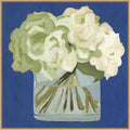 Amanti Art Framed Canvas Wall Art 30x30 White Hydrangeas II by Emma Scarvey, Framed Wall Art Canvas, Flowers Artwork, Modern Decor, Large Poster Painting for Living Room, Bedroom, Bathroom, Kitchen,