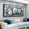 KELIYUAN Large Canvas Black Framed Wall Art Decor For Living Room Bedroom Abstract Wall Painting Flower ink painting Home Dining Room Wall Decorations Prints Posters Modern Room Home Decor 24'X48'