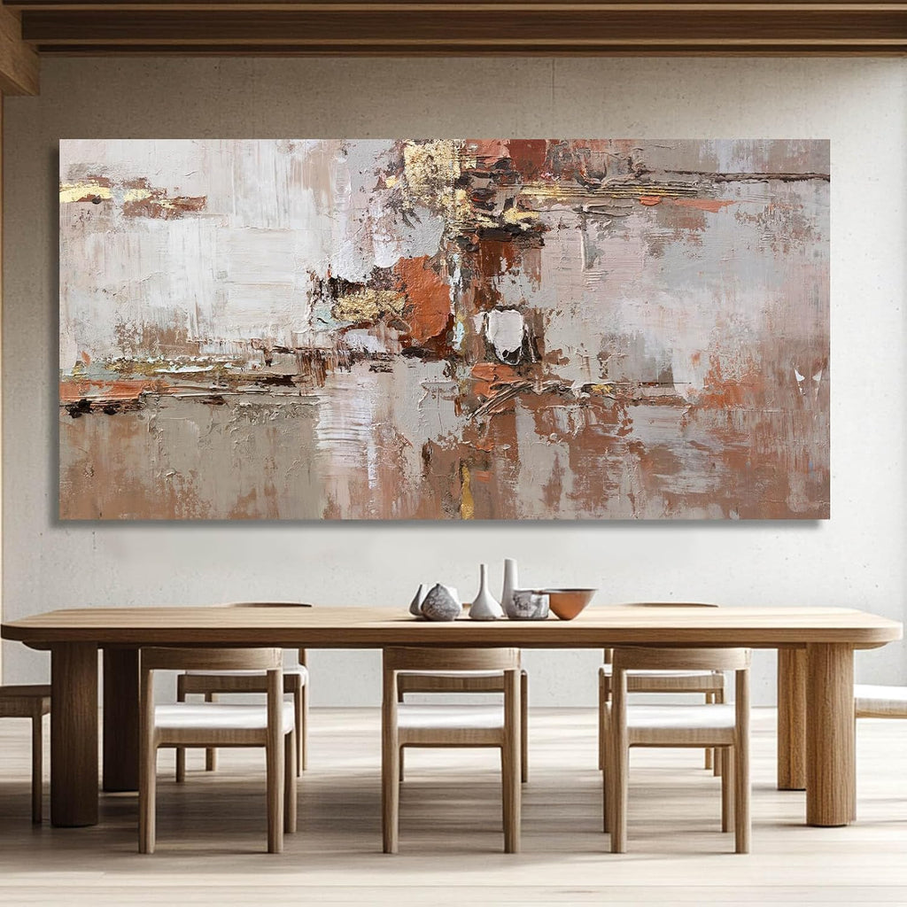 Gold Canvas Wall Art Framed Prints for Wall Decor 29'x58' Abstract Artwork for Living Room Posters for Bedroom Kitchen