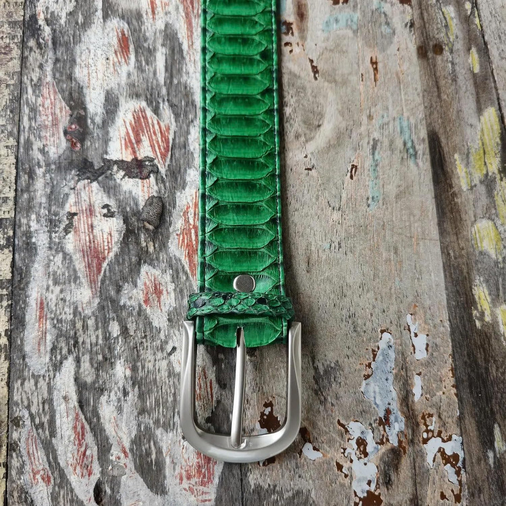 Genuine python leather skin belts for men snakeskin dress belt casual men's belt snake leather belts for men width 1.5'