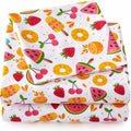 1500 Supreme Kids Bed Sheet Collection - Fun Colorful and Comfortable Boys and Girls Toddler Sheet Sets - Deep Pocket Wrinkle Free Soft and Cozy Bedding - Twin XL, Fruity Fun(Pack of 12)