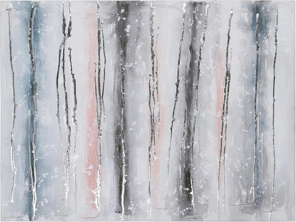 Empire Art Direct Abstract Wall Art Textured Hand Painted Canvas by Martin Edwards, Unframed, 40' x 30', Blue Roads