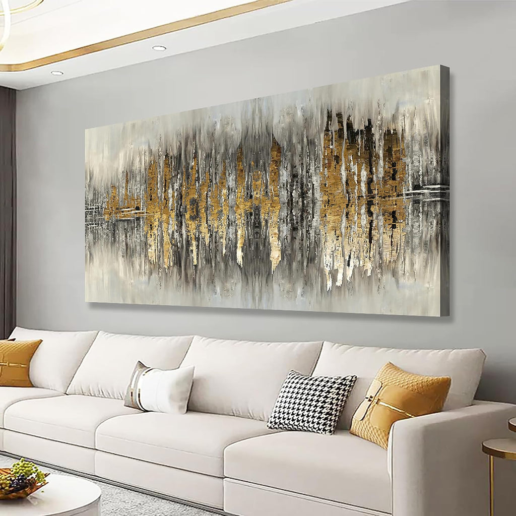 Color Block Abstract Pictures Canvas Wall Art for Living room Bedroom Wall Decor,Picture Wall Art Print Paitnings for home Decor,Morden Artwork Line Drawing Canvas Art Stretched -70x35inches