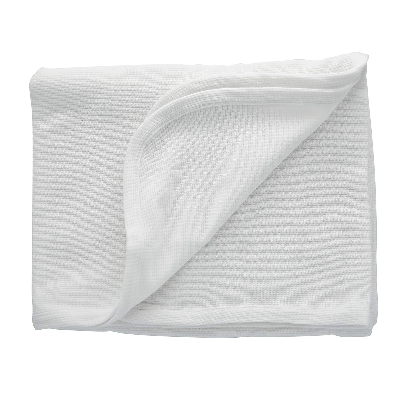 Children's Factory Waffle Weave Blankets, Set-6, White, AFB7955, 100% Cotton, Toddler Cot or Rest Mat Nap Blanket for Classroom, Preschool, Daycare or Nursery