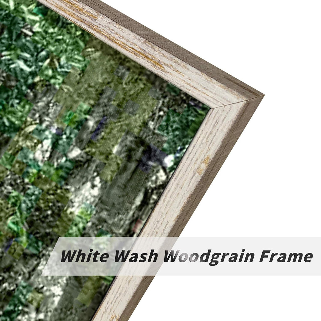 Green Oak Trees Canvas Artwork: Landscape Forest Picture Painting Wall Art Framed for Living Room (45'' x 30'' x 1 Panel)