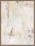Amanti Art Framed Canvas Wall Art 30x23 Milky Patina I by Victoria Barnes, Framed Wall Art Canvas, Abstract Artwork, Traditional Decor, Large Poster Painting for Living Room, Bedroom, Bathroom,
