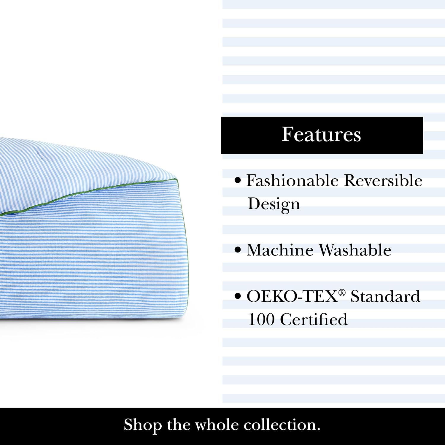 kate spade new york Anemone Field King Comforter Set, 100% Cotton Reversible Cover, All Season 3 Piece Bedding, Machine Washable, Blue Multicolor