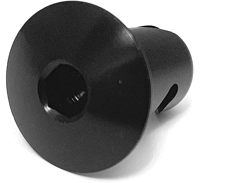 7/16' Black Aluminum Dzus Button Dome Allen Head Quarter Turn Fasteners .500 (100)
