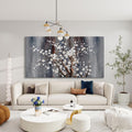 Large Canvas Wall Art Plum Blossom Wall Art Brown Wall Decor Living Room Bedroom Pictures for Wall Over Bed Framed Artwork for Wall Modern Canvas Paintings for Wall Decorations Office Decor 30×60