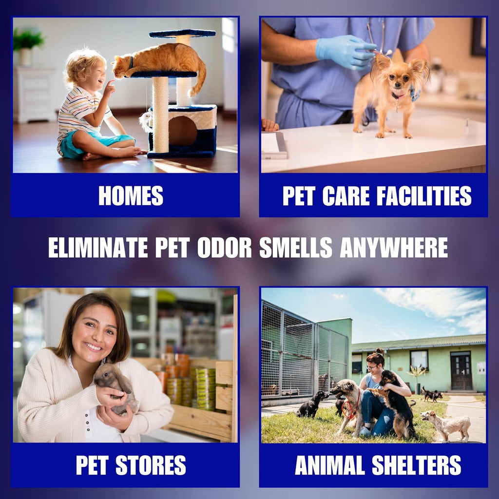 SMELLEZE Natural Pet Odor Eliminator Deodorizer: 50 lb. Unscented Granules Rids Strong Pet Waste Stench. Perfect for Pet or Small Animal Habitats. Mix with Bedding