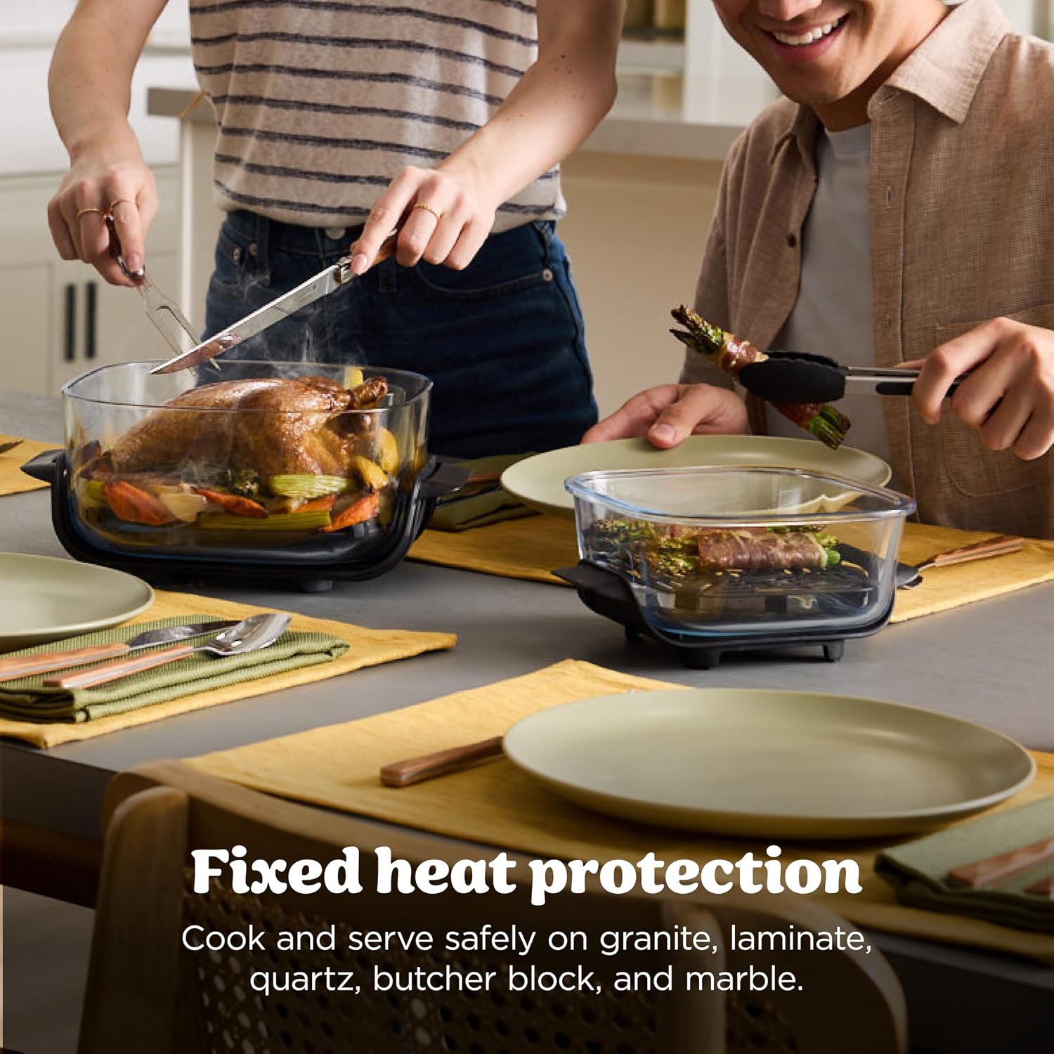 Ninja Crispi 4-in-1 Glass Air Fryer | 450°F | Non-Toxic | 4QT & 6-Cup Glass Containers w/Lids | Microwave, Freezer, Dishwasher Safe | Max Crisp, Air Fry, Bake, Recrisp | Electric Cobalt | FN101BL2