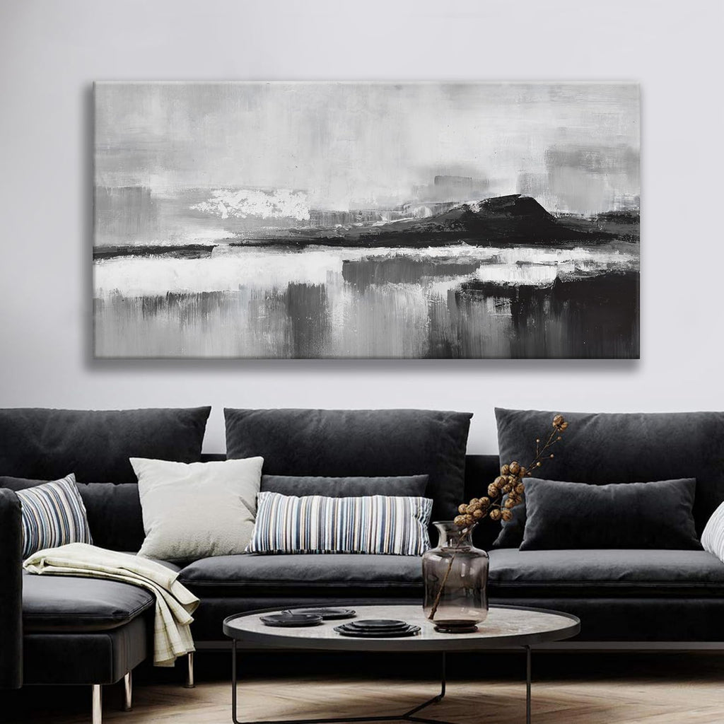Abstract Wall Art Decor Large Home Decor Wall Art Prints Black and White Wall Decor Modern paintings Decorations for Living Room Bedroom Kitchen Office 30'×60'